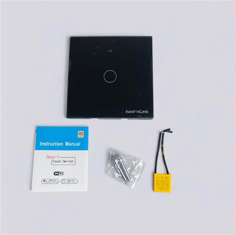 Gambar produk TaffHOME Saklar Lampu Wireless WiFi Remote Tuya Alexa Touch Control 1 Gang - TH86
