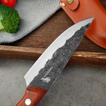 Gambar produk KNIFEZER Pisau Daging Stainless Steel 5Cr15 Forged Butcher Knife - G255