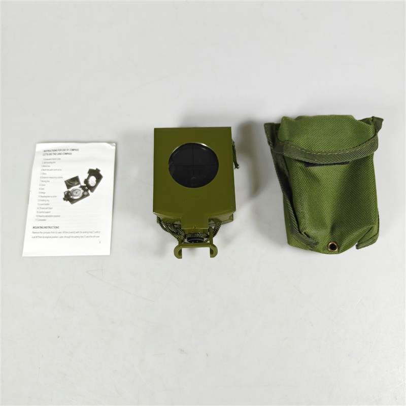 Gambar produk ROBESBON Kompas Militer Hiking Clinometer Steel Military Compass - K4074
