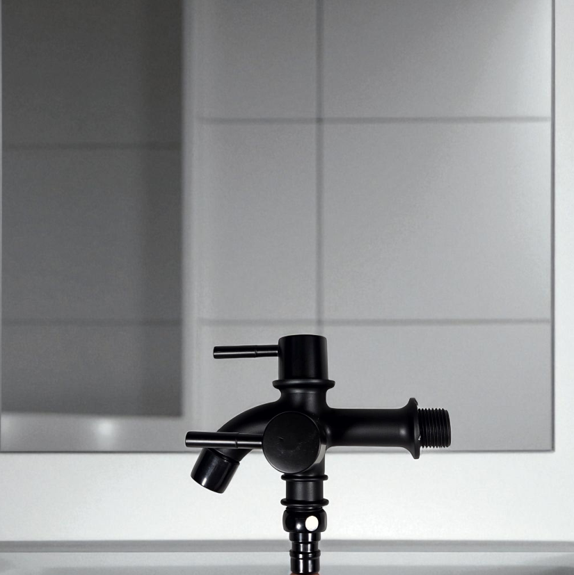 Gambar produk Suiton Keran Air Faucet 2in1 Water Outlet Mop Pool Stainless Steel - INU112