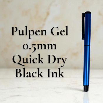 Kaco Pena Pulpen Gel 0.5mm TUBE Roller Quick Dry Black Ink 1 PCS - K80