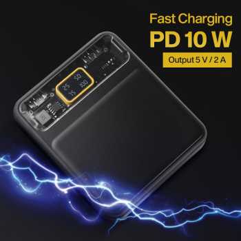 Gambar produk Yaika Power Bank 20000mAh Fast Charging 4in1 Cable Dual USB Port - BA-1699