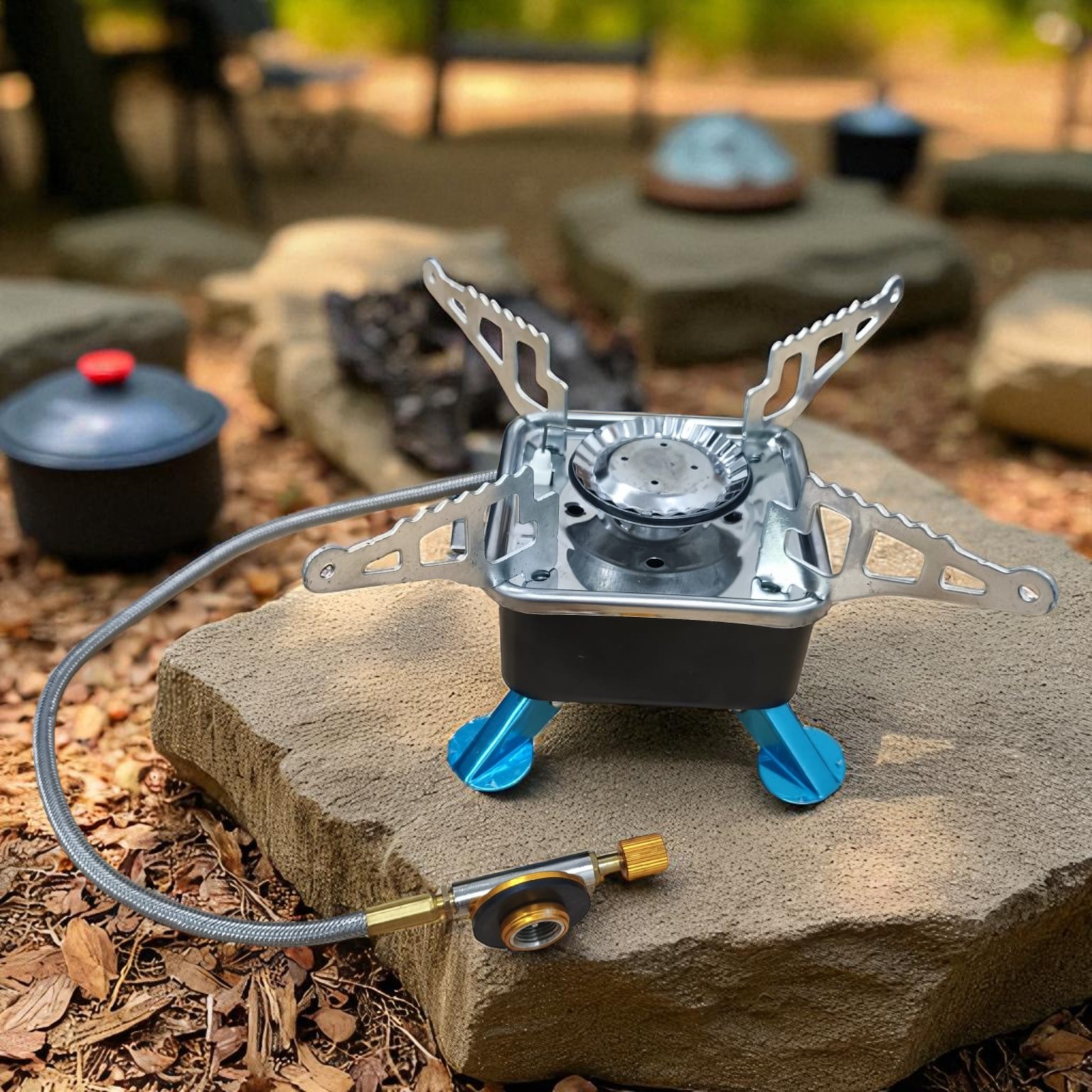 Gambar produk KOVAB Kompor Gas Portable Lipat Outdoor Ultralight Camping Stove - K-202