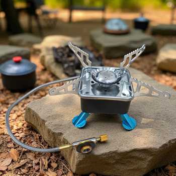 Gambar produk KOVAB Kompor Gas Portable Lipat Outdoor Ultralight Camping Stove - K-202