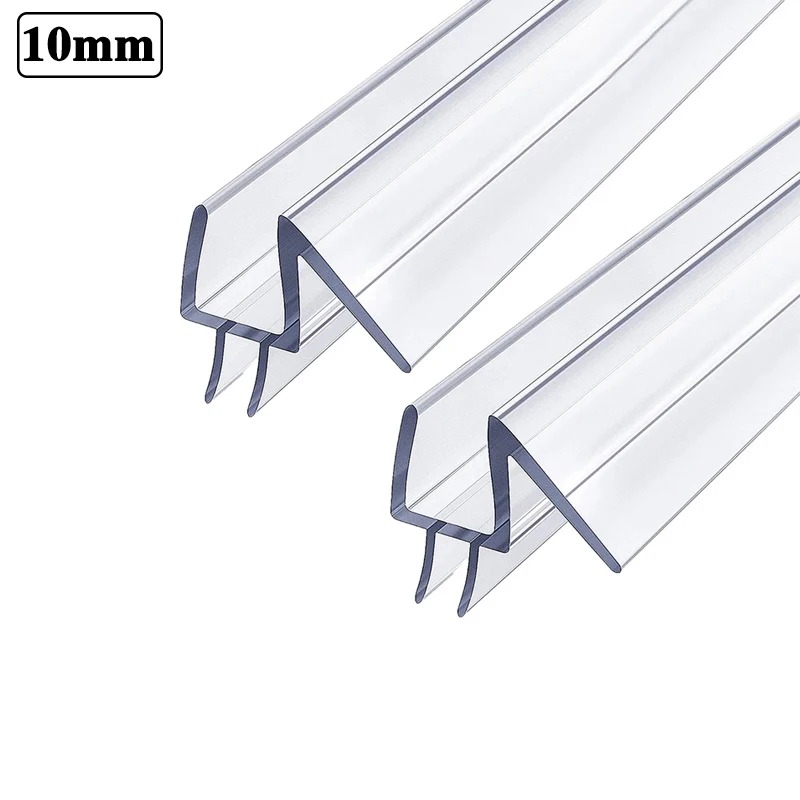 Gambar produk COOSTEE Seal Strip Penutup Celah Pintu Kaca Kamar Mandi PVC 50cm 10mm - C50
