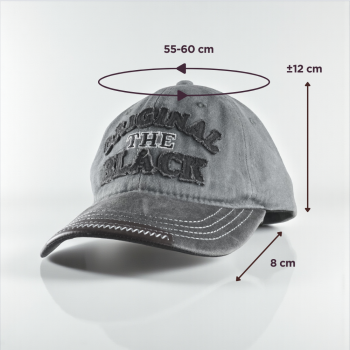 Gambar produk FLB Topi Baseball Cap Original The Black Retro Washed Style - F122