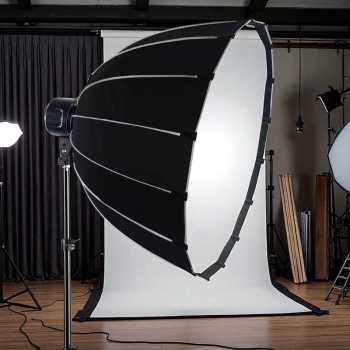 Gambar produk SOFTA Payung Softbox Reflector Parabolic Baorong Mount 90cm - ST90