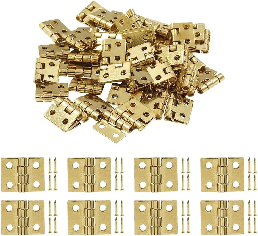 Gambar produk KitTraderEngsel Pintu Lemari Kabinet Door Hinge 4 Hole 10x8mm 10 PCS - KT581