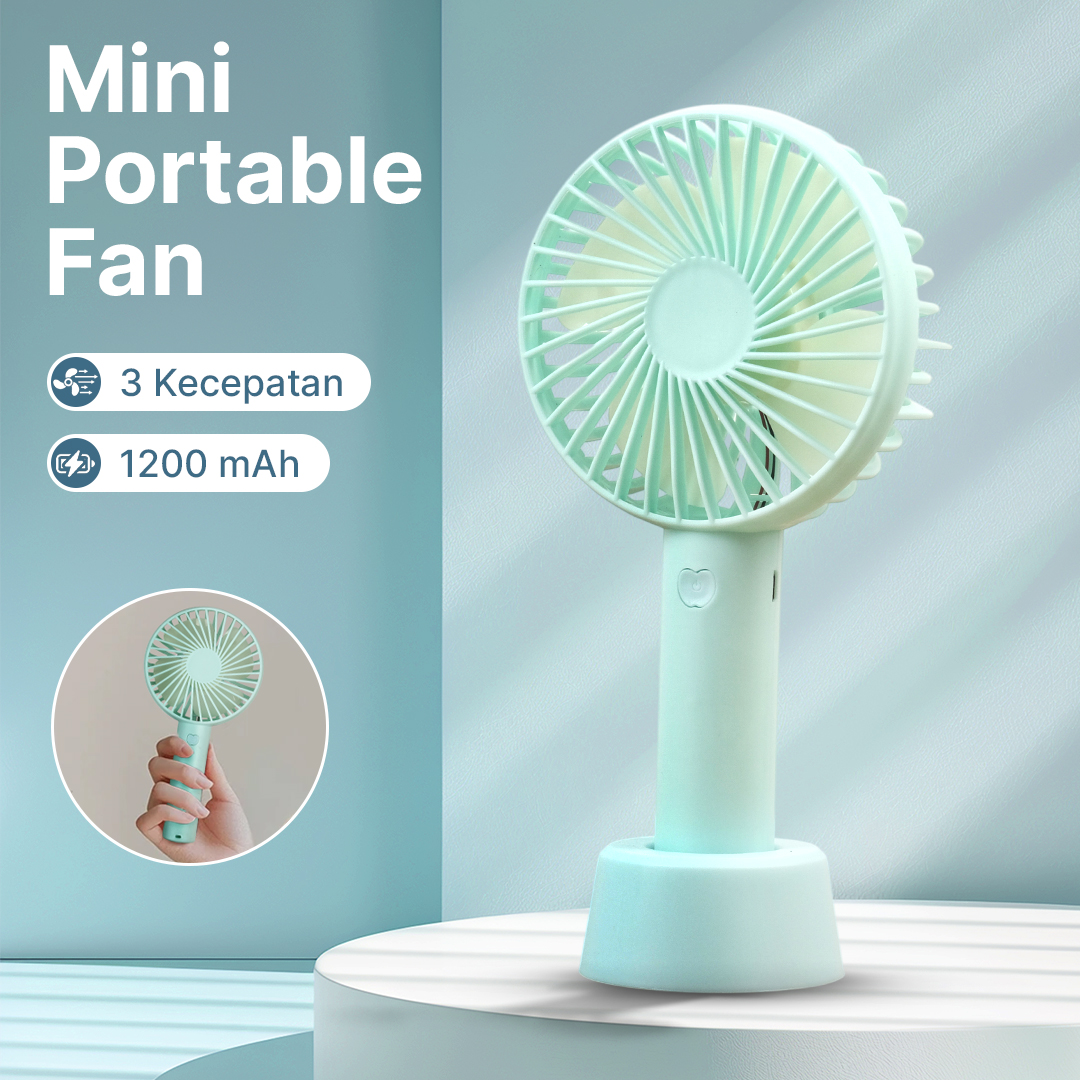 Gambar produk LivingSmart Kipas Angin Portable Genggam USB Mini Cooling Fan 1200mAh - SS-2