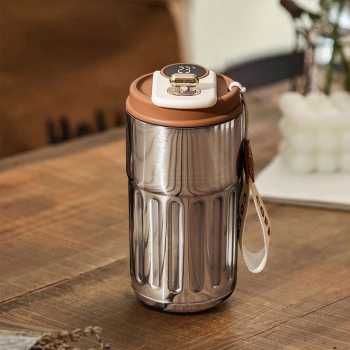 Gambar produk Muloo Botol Minum Tumbler Smart Display Stainless Steel 400ml - M45