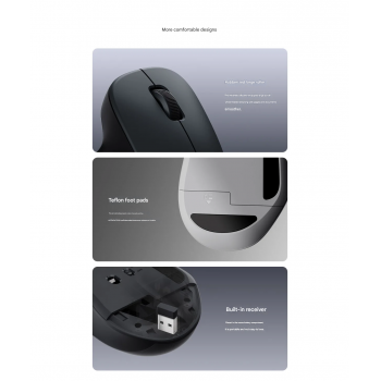 Gambar produk Xiaomi Mouse Wireless Nirkabel Silent 2.4GHz 1200DPI - XMWXSB04YM