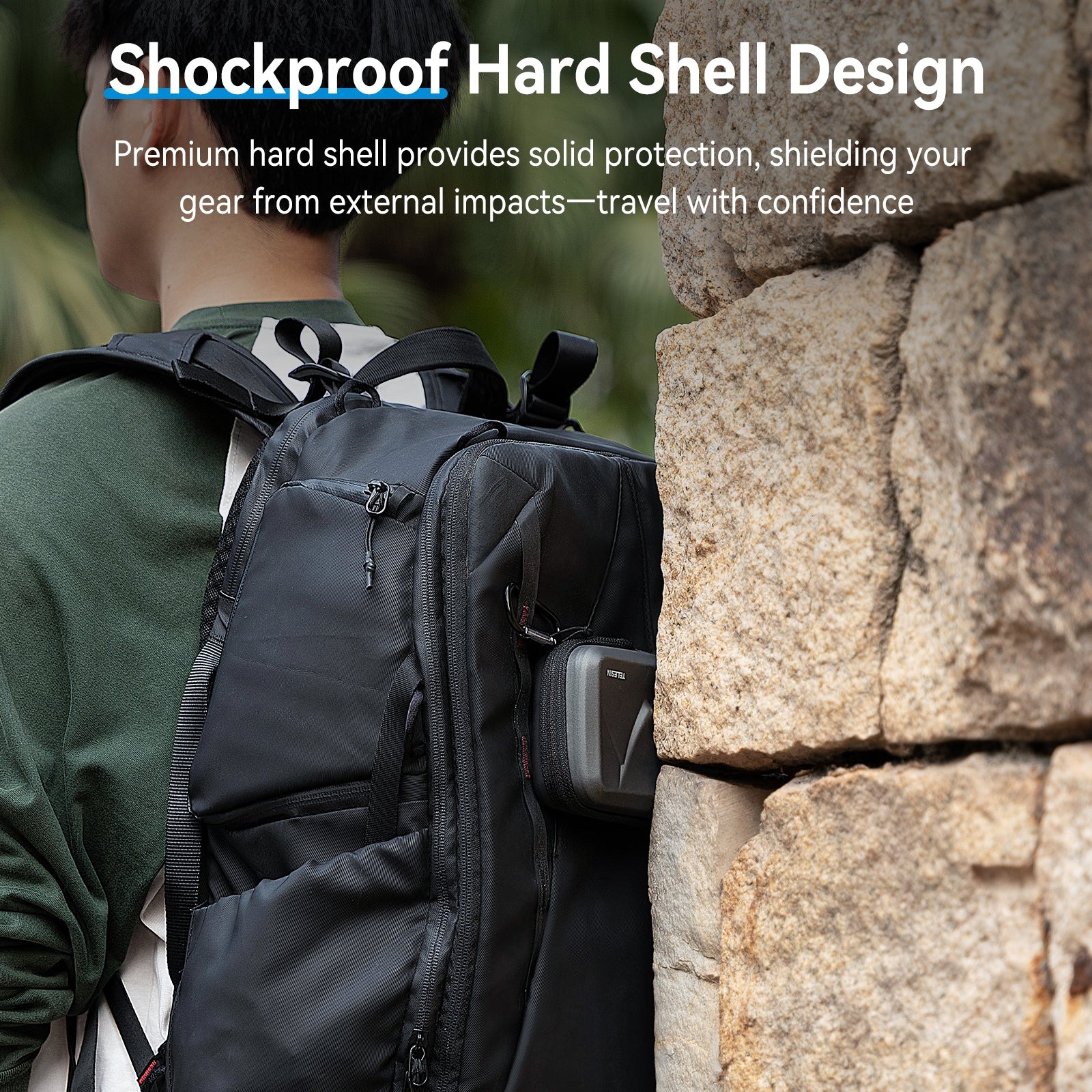 Gambar produk TELESIN Tas Kamera GoPro Hero Action Camera Bag Hard Shell Waterproof - S6-PRC-07