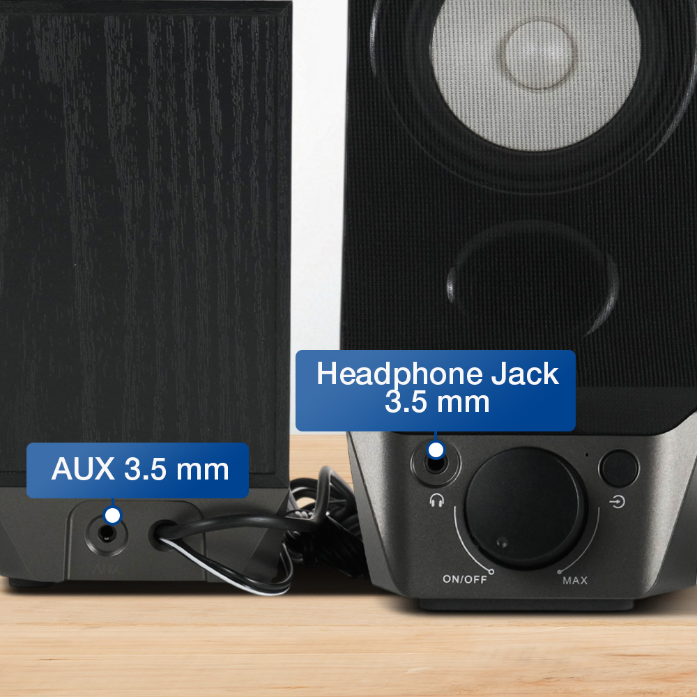 Gambar produk Edifier Speaker Bluetooth Desktop 2.0 Channel USB Sound Card AUX - R19BT