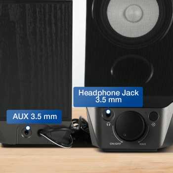 Gambar produk Edifier Speaker Bluetooth Desktop 2.0 Channel USB Sound Card AUX - R19BT