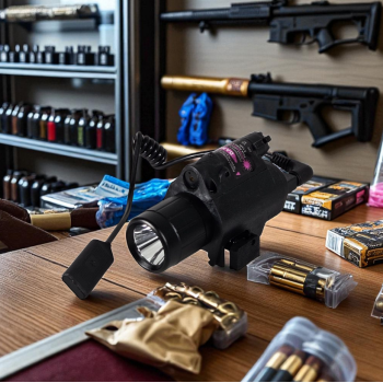 Gambar produk TaffLED Senter Senapan Tactical Rail Mount 200 Lumens with Laser 5mW - JGSD