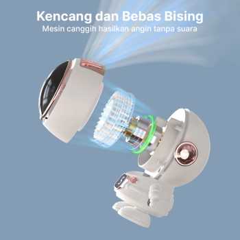 Gambar produk REUP Kipas Angin Portable Gantung Astronaut Mini Cooling 500mAh - T12