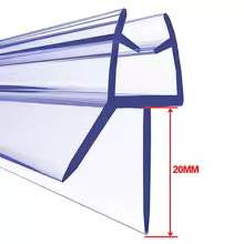 Gambar produk Villy Seal Strip Penutup Celah Pintu Kaca Kamar Mandi Tebal 4-6mm 50cm 20mm - V50