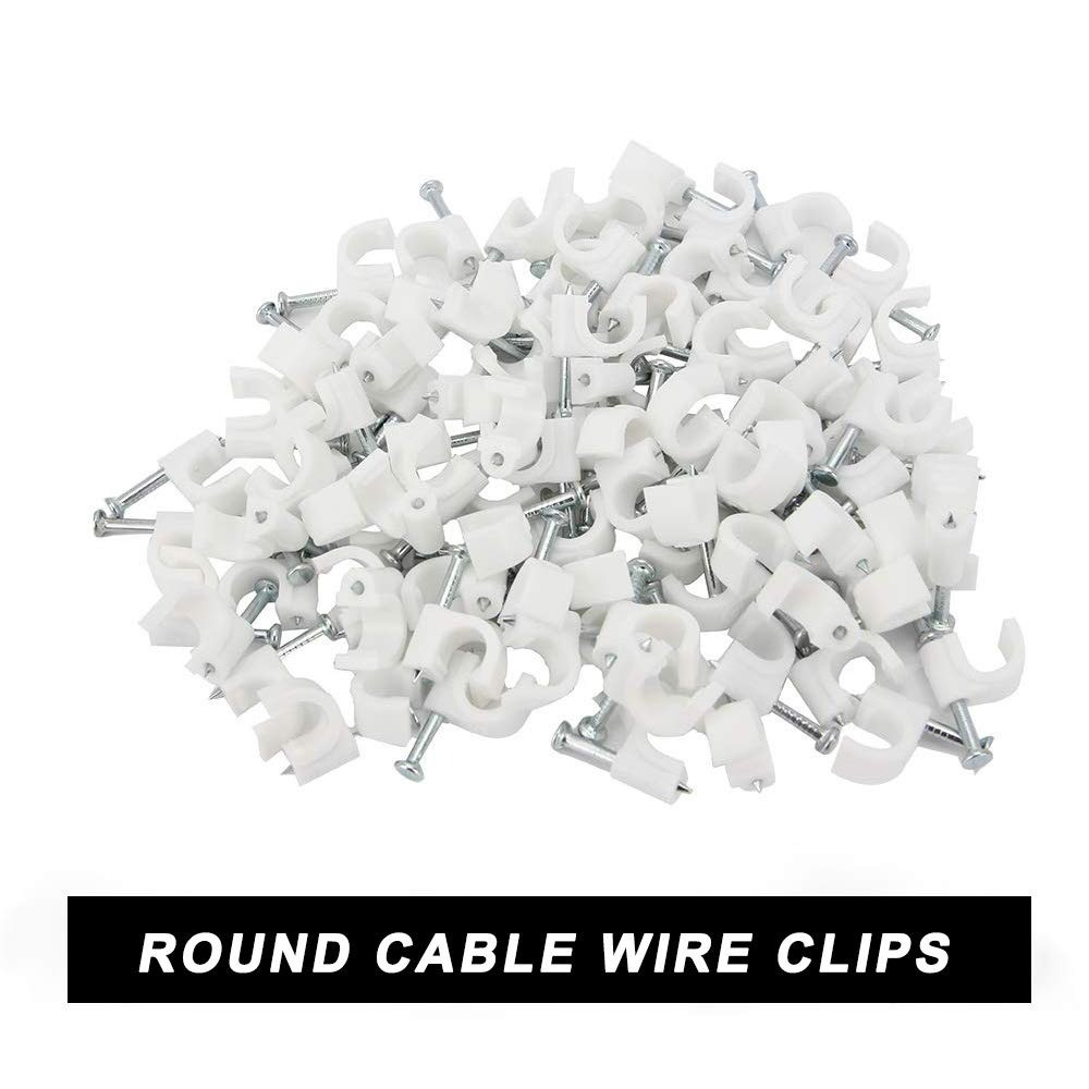 Gambar produk YUEQING Klip Kabel Cable Clip Round Wire Management 100 PCS with Box 16mm - YQ802