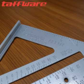 Gambar produk Taffware Penggaris Siku Mistar Triangle Ruler Aluminium Alloy - VK18