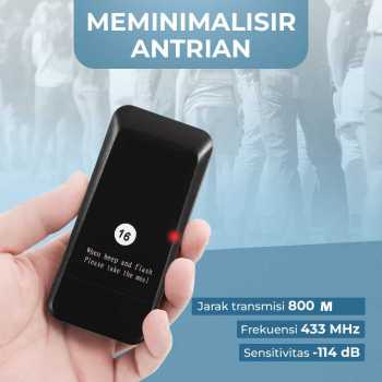 Gambar produk RTKS Wireless Calling System Restaurant Mesin Antrean 16 Pager - CTP302