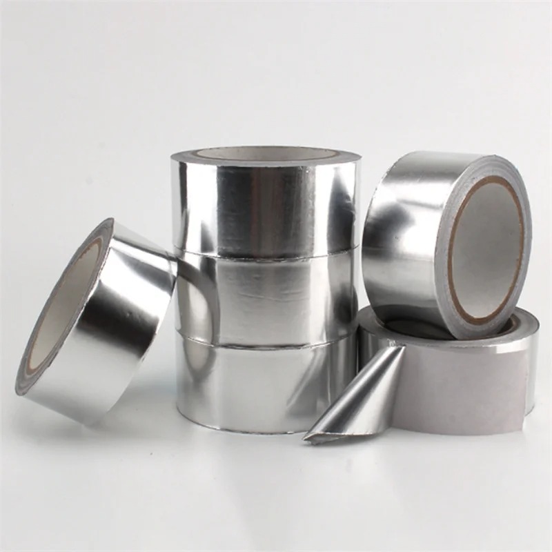 Gambar produk Leams Lakban Aluminium Foil Tape Tahan Panas Anti Bocor 0.6mm 20M 60mm - INU161