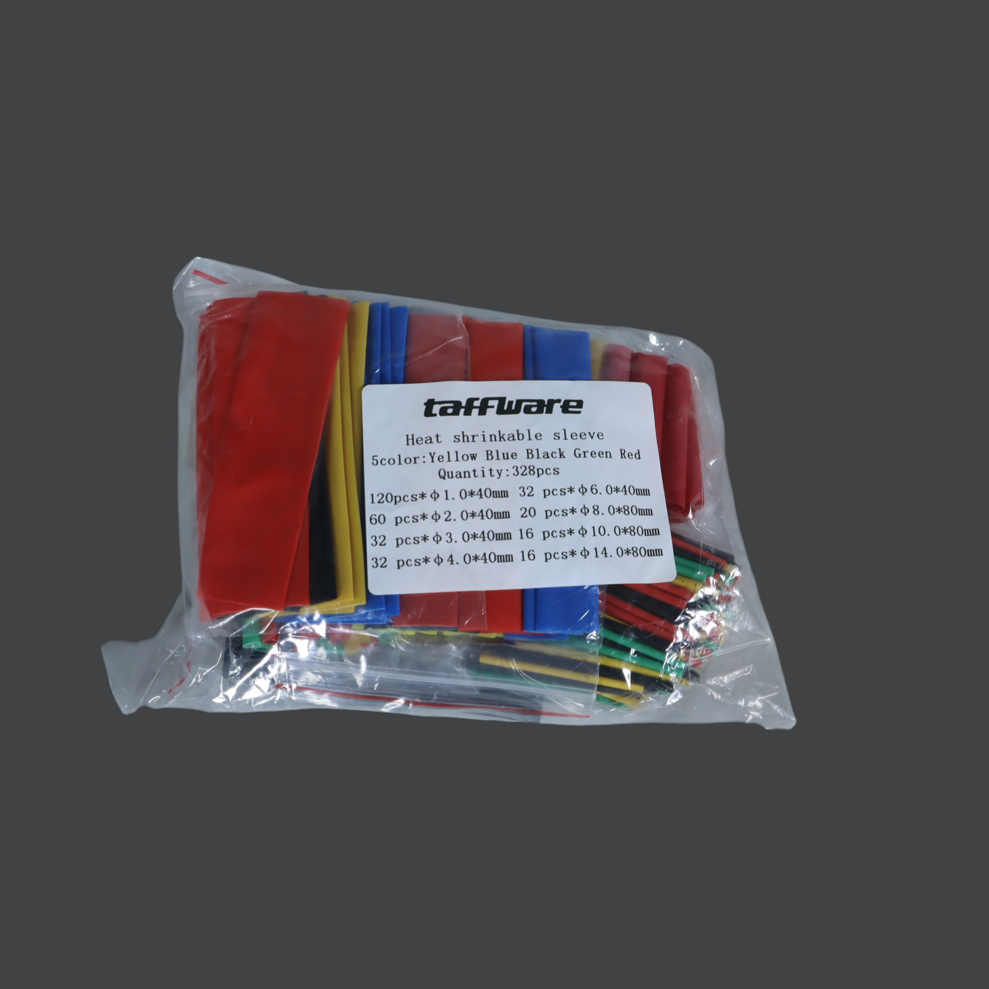 Gambar produk Taffware Selongsong Pelapis Kabel Insulasi Heat Shrink Tube 328 PCS - DHS3