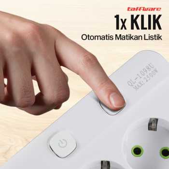 Gambar produk Taffware Stop Kontak 5 Lubang USB Type C EU Plug 10A 110-250V 2500W - QL-1098U