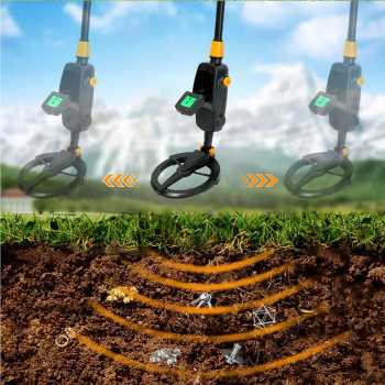 TIAXUN Pendeteksi Logam Metal Detector LCD Display Waterproof 7.4 Inch - MD-1008