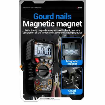Gambar produk ANENG Digital Multimeter Portable Voltage Tester NCV LCD Magnetic - SZ11
