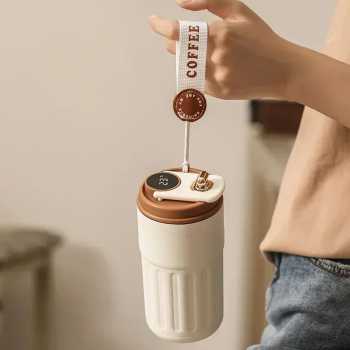 Gambar produk Muloo Botol Minum Tumbler Smart Display Stainless Steel 400ml - M45