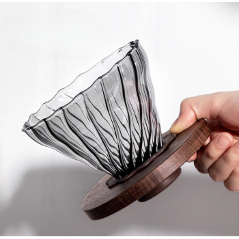 PORBU Filter Penyaring Kopi V60 Coffee Dripper Borosilicate 3-4 Cup - P1