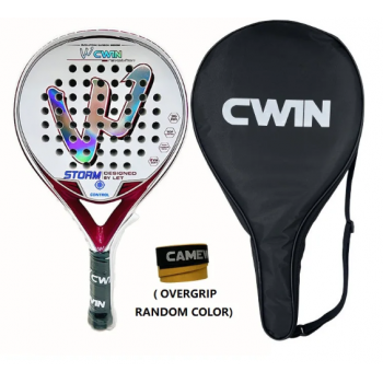 Gambar produk CAMEWIN Raket Padel Teardrop Carbon Fiber 3.6cm Thickness 350g - 6357