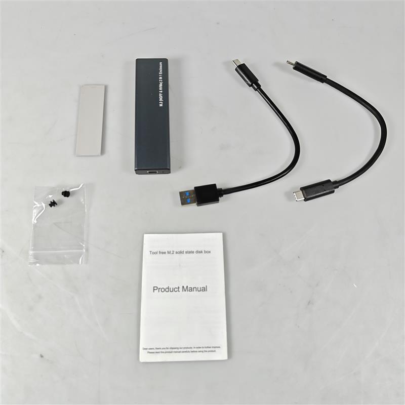 Gambar produk IRhasta Adapter Enclosure NVMe M.2 SSD to USB 3.1 Type C - IT055