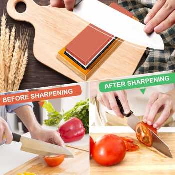 Gambar produk Chefic Batu Asah Pisau Whetstone Knife Sharpener 2 Side 3000/8000 - C380
