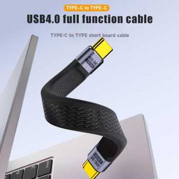 DIXSG Kabel USB Type C to Type C Fast Charging Thunderbolt 240W 14cm - D13