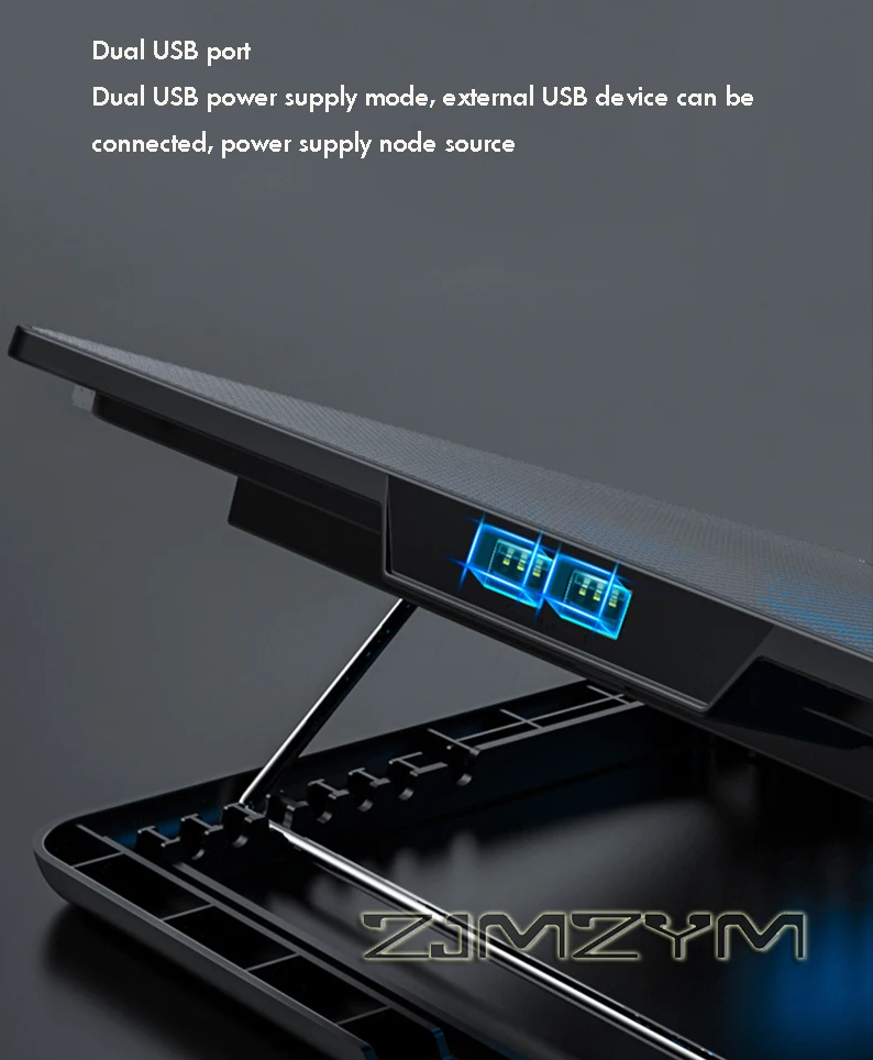 Gambar produk ZJMZYM Cooling Pad Laptop Gaming Kipas Pendingin 8 Fan 15.6 Inch - LG2010