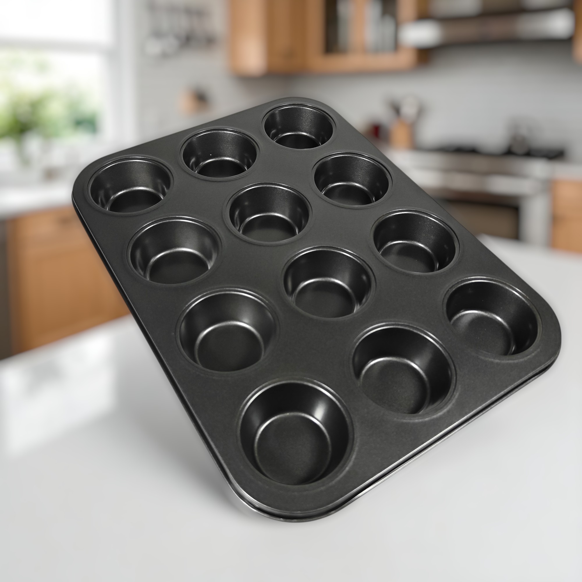 Gambar produk Palis Cetakan Kue Circular Cupcake Muffin Mold Baking Pan 12 Hole - SP89