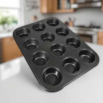 Gambar produk Palis Cetakan Kue Circular Cupcake Muffin Mold Baking Pan 12 Hole - SP89