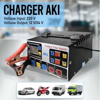 YQ Charger Aki Mobil Intelligent Battery Charger 12V/24V 400A - TR-20