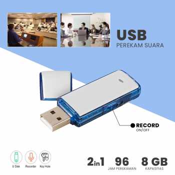 Gambar produk USB Flashdrive Sound Voice Recorder Flashdisk Perekam Suara 8GB