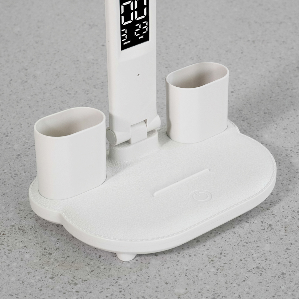 Gambar produk TaffLED Lampu Meja Baca LED Display Double Head Rechargeable 3in1 7W - BST-7019