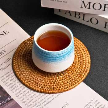 Gambar produk FLAMBE Gelas Keramik Kopi Teh Vintage Japanese Style Ceramic Cup 200ml - FB014