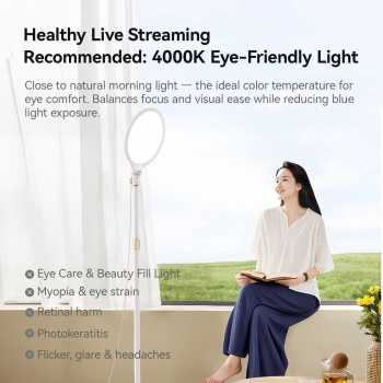Gambar produk TELESIN Lampu Fill Light Dimmable 3in1 Temperature Flicker Free Desktop Version - P5-BGD