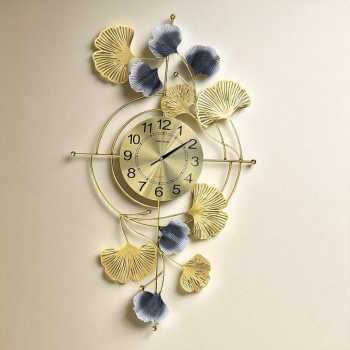 TaffHOME Jam Dinding Elegan Ginkgo Biloba Silent Movement 81.5cm - 2305