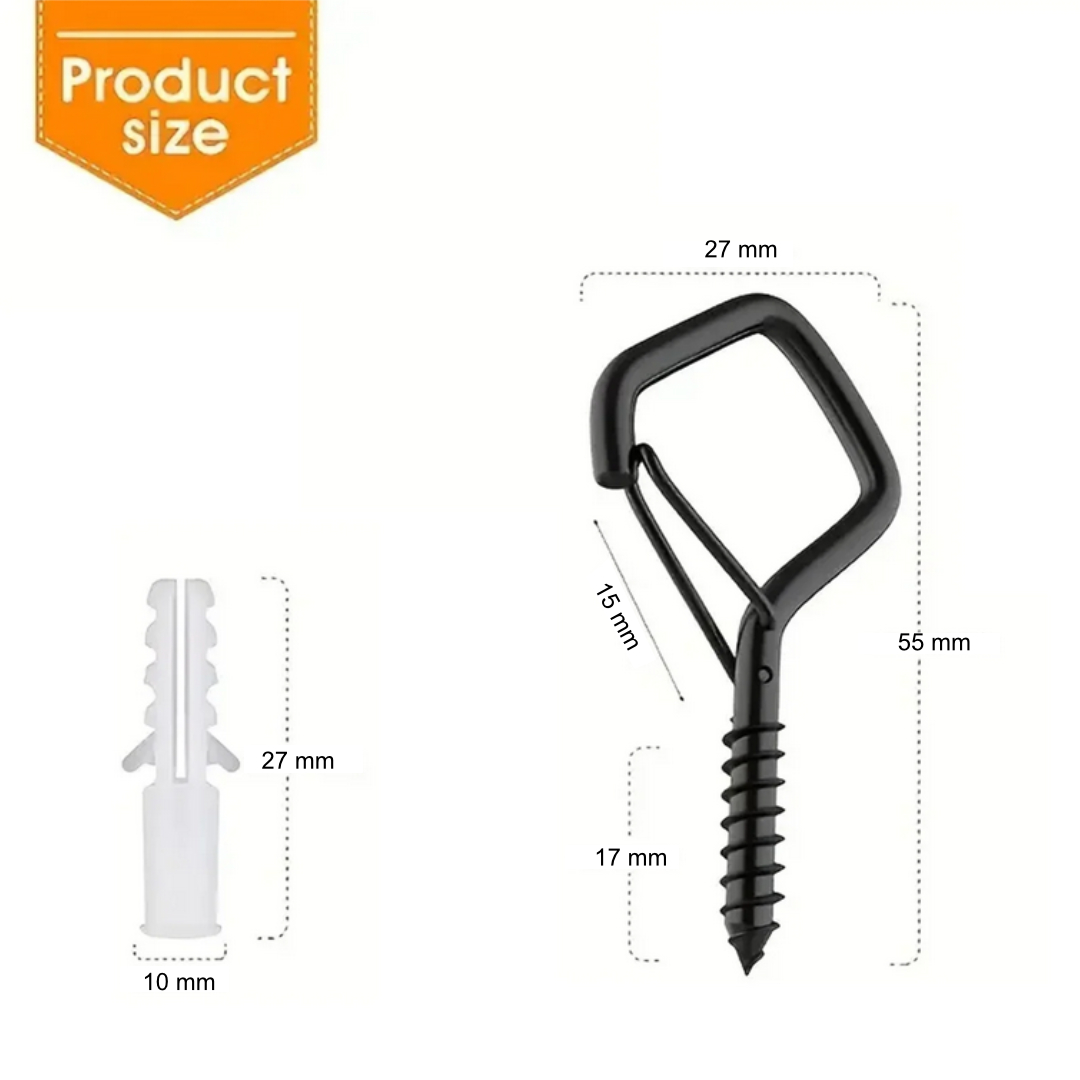 Gambar produk Credibby Gantungan Square Snap Safety Hook Sturdy Hang Buckle 10 PCS - C10