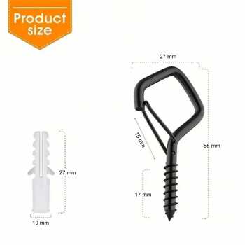 Gambar produk Credibby Gantungan Square Snap Safety Hook Sturdy Hang Buckle 10 PCS - C10