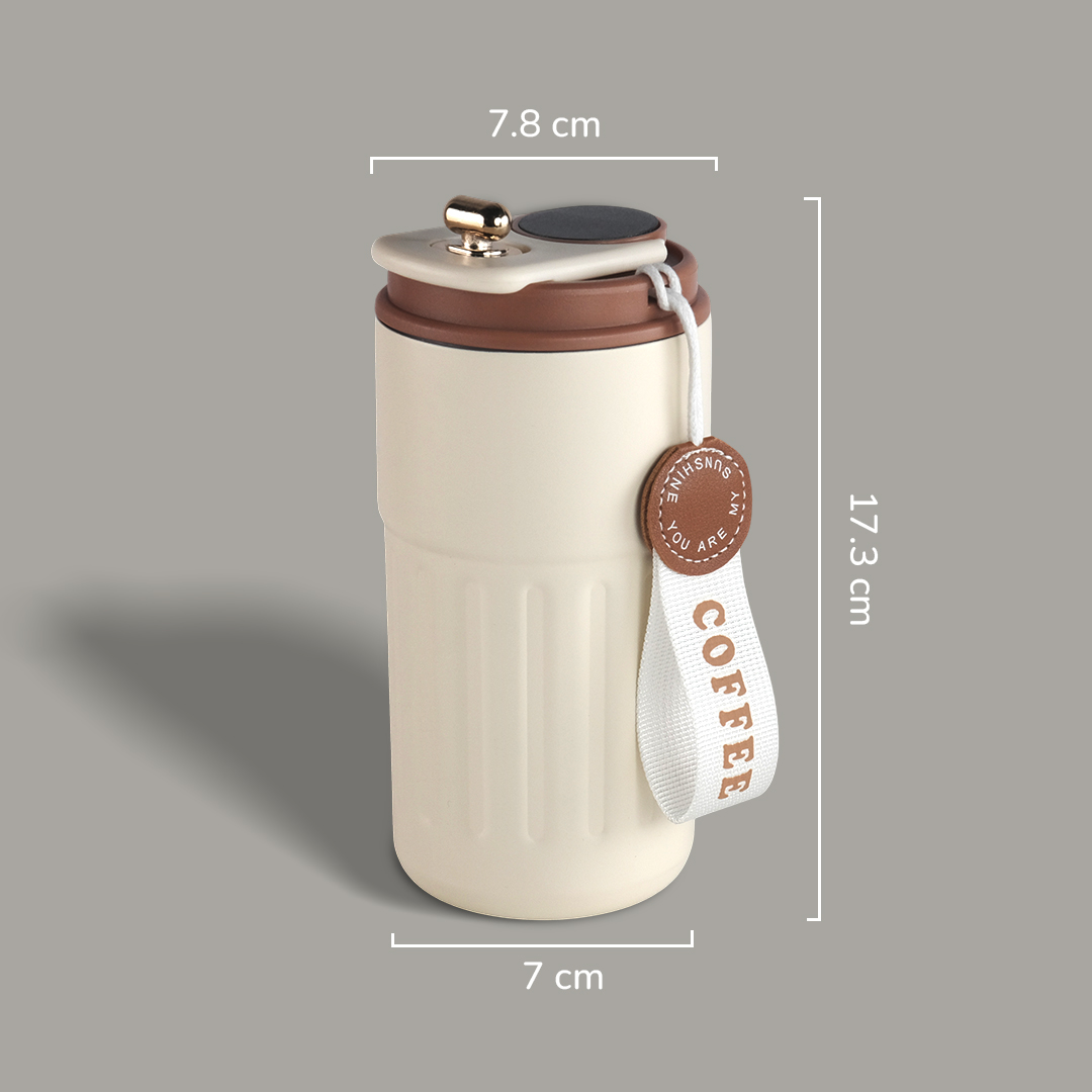 Gambar produk Muloo Botol Minum Tumbler Smart Display Stainless Steel 400ml - M45