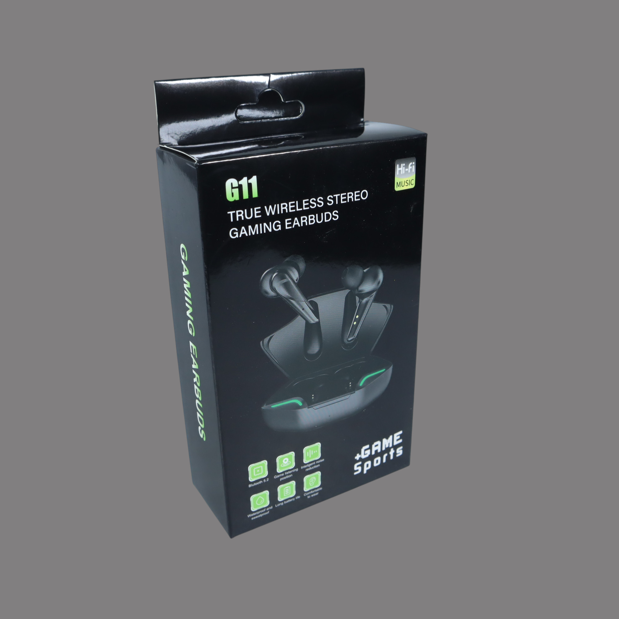 Gambar produk Torntisc Earphone Bluetooth 5.3 TWS Gaming HiFi Low Latency HD Call - G11