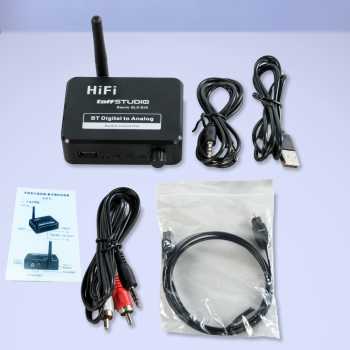 Gambar produk TaffSTUDIO DAC Audio Bluetooth 5.3 Receiver HiFi Digital to Analog - BLS-B35