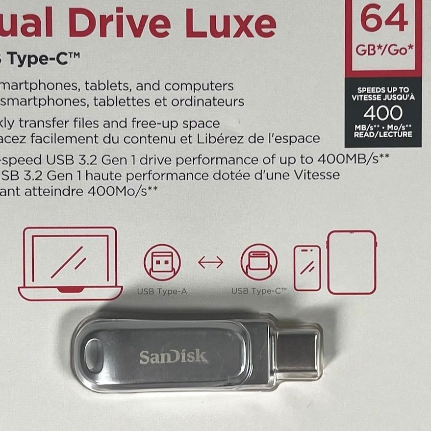 Gambar produk SanDisk Ultra Dual Drive Luxe USB Type C 3.1/3.2 Gen 1 64GB - SDDDC4